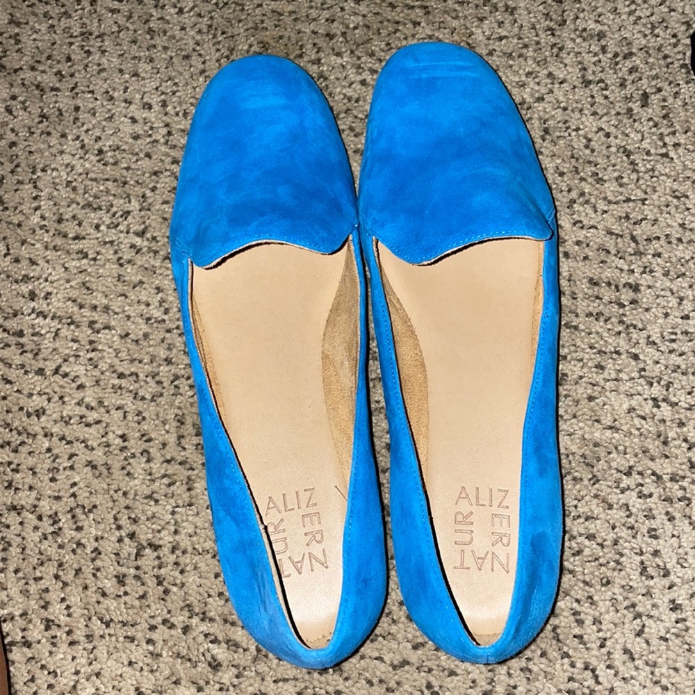 Brand New Blue Suede Shoes